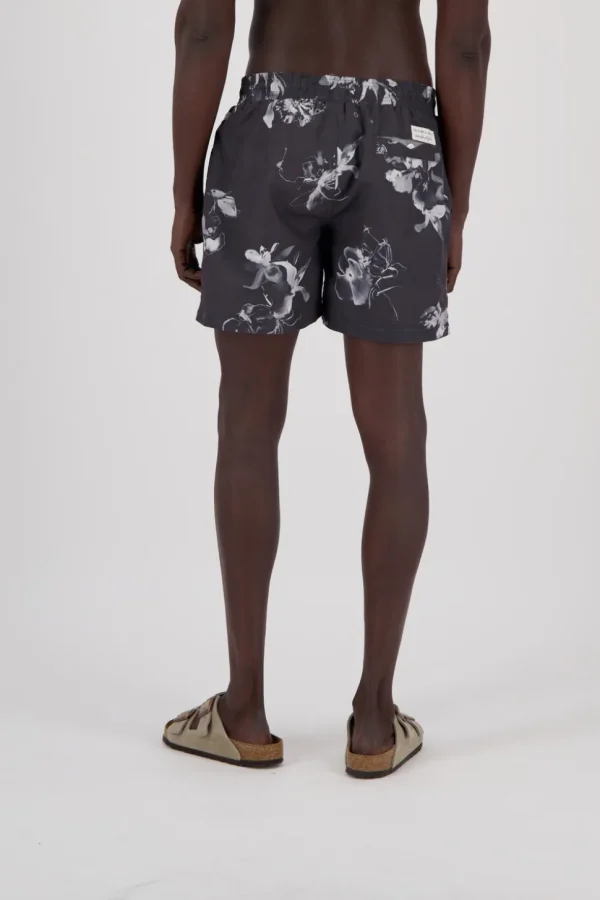 Badehose Printed - Smoke Black
