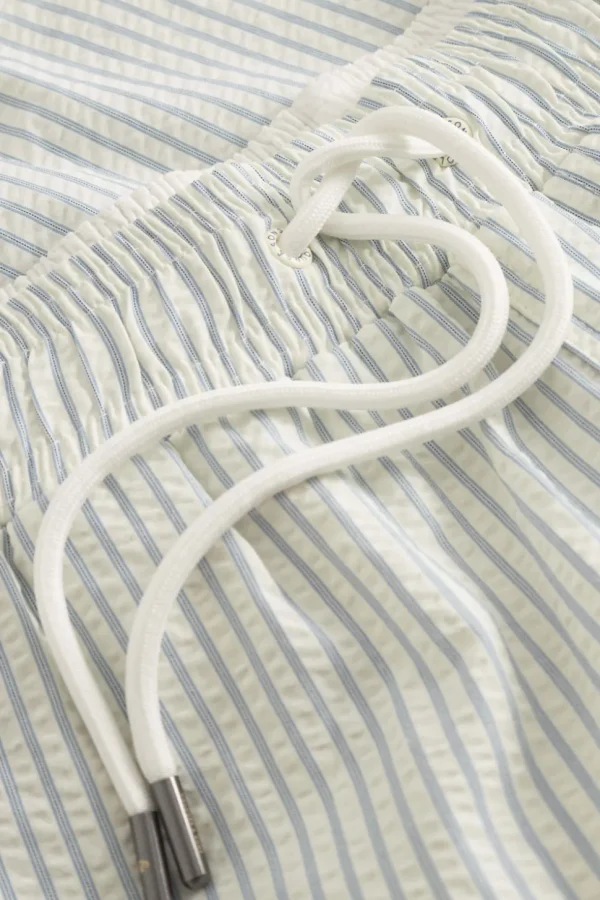 Badehose Seersucker - Blue Stripes