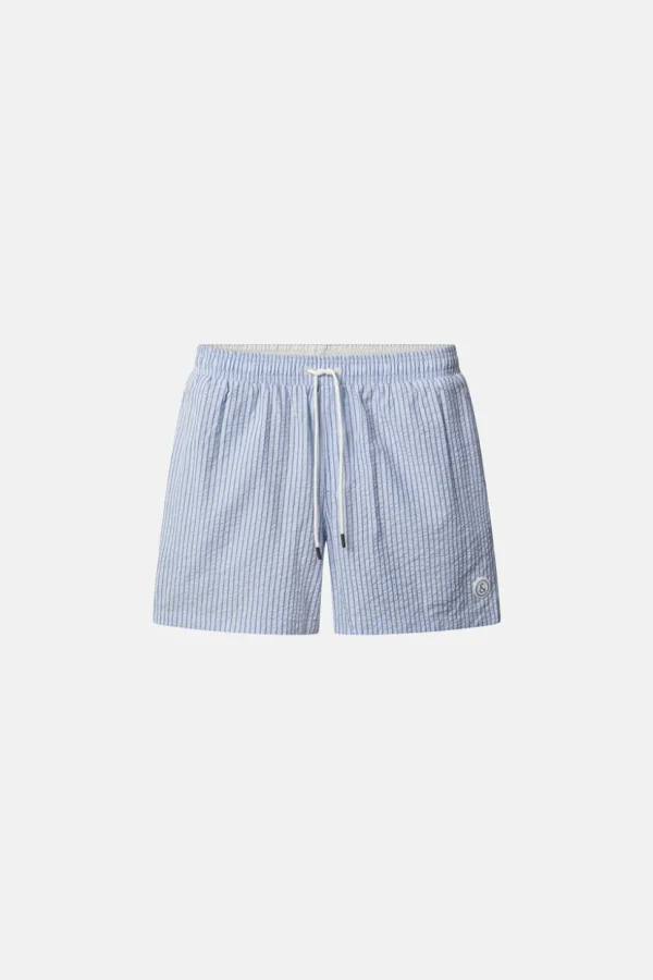 Badehose Seersucker - Denim Stripes