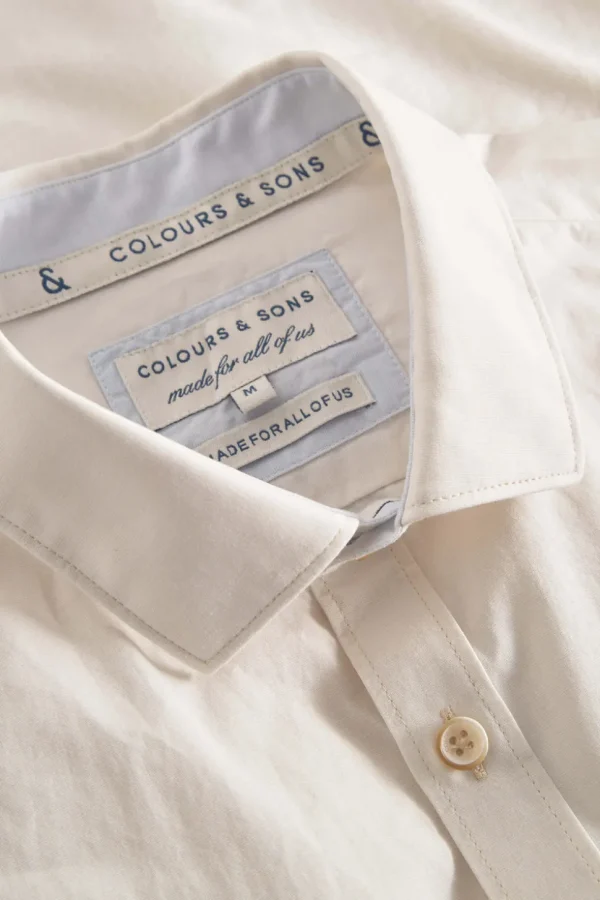 Basic Hemd Popeline - Offwhite
