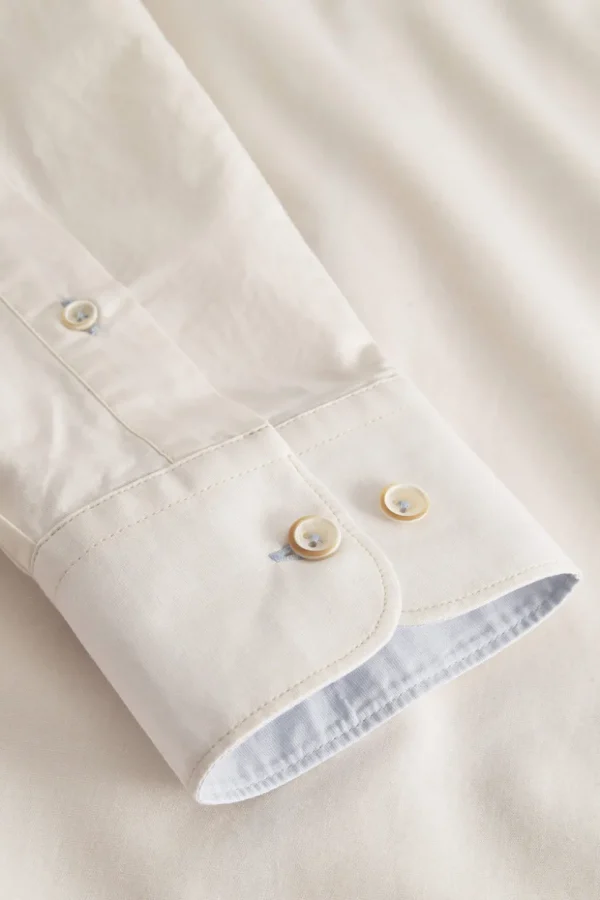 Basic Hemd Popeline - Offwhite