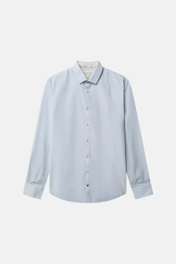 Basic Hemd Popeline - Sky
