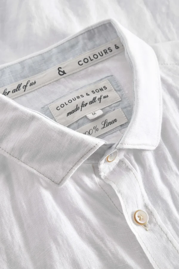 Basic Leinen Hemd - White