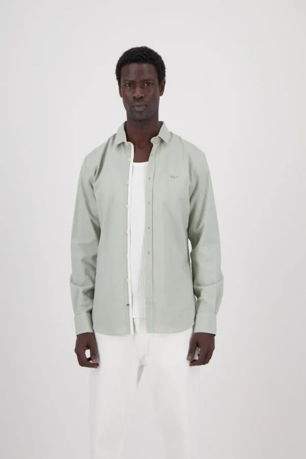 Basic Oxford Hemd - Matcha