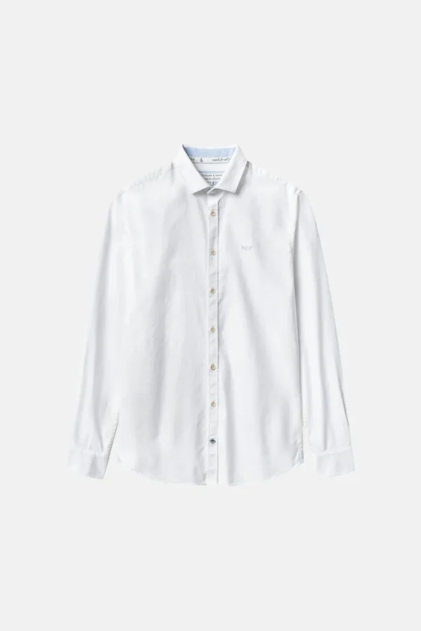 Basic Oxford Hemd - White
