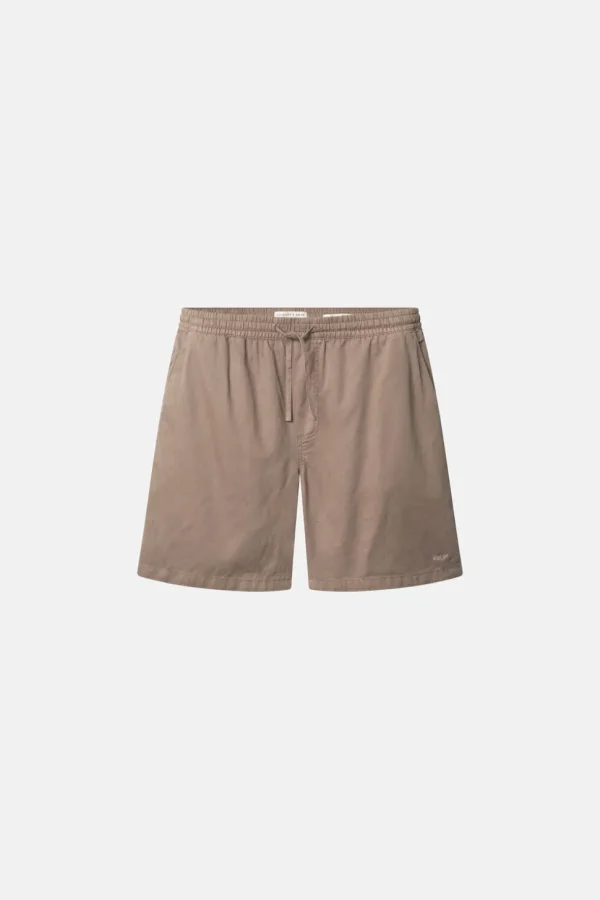 Basic Shorts Leinen Blend - Sepia