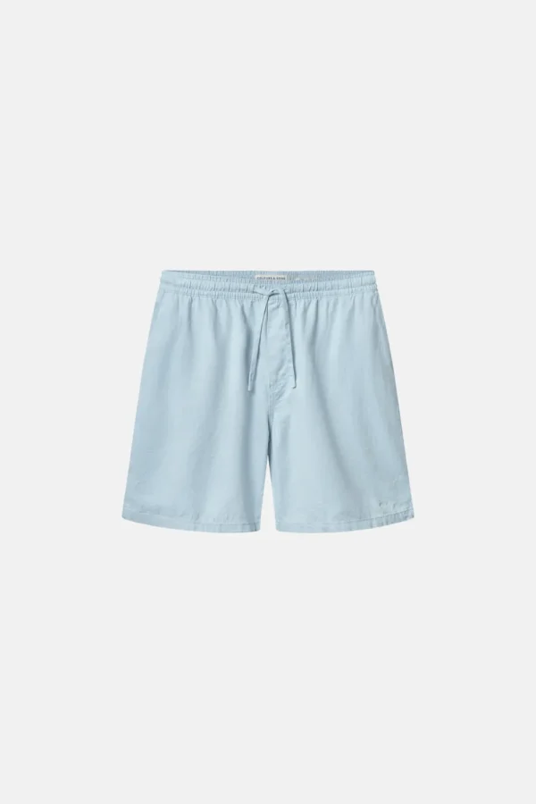 Basic Shorts Leinen Blend - Vintage Blue