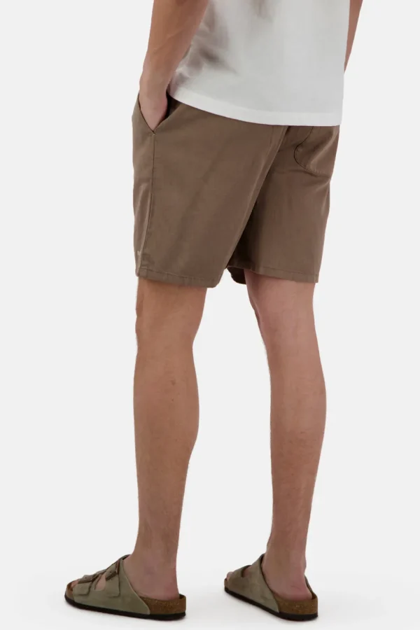 Basic Shorts Leinen Blend - Sepia
