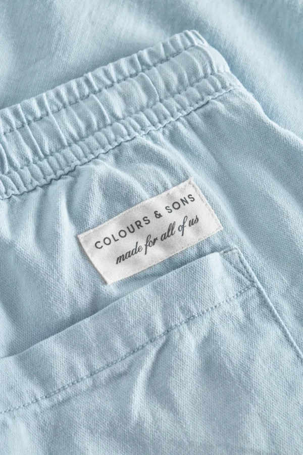 Basic Shorts Leinen Blend - Vintage Blue