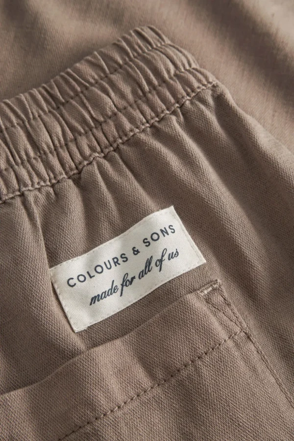 Basic Shorts Leinen Blend - Sepia