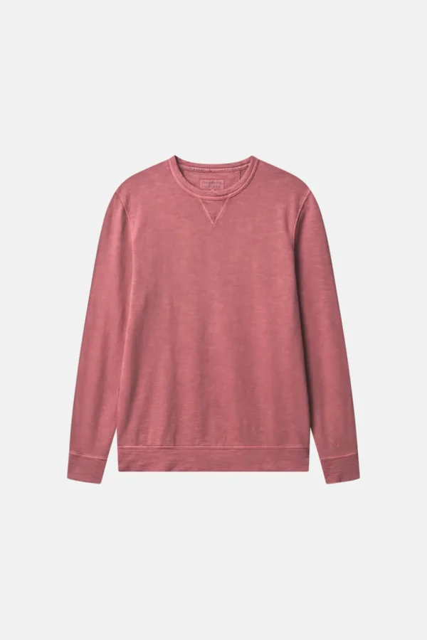 Basic Sweatshirt-washed - Rosewood