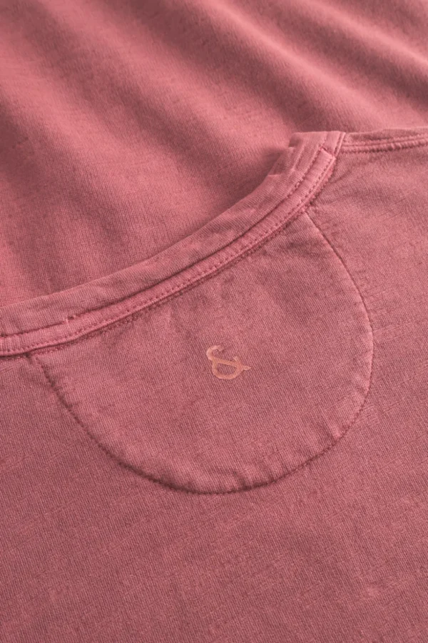 Basic Sweatshirt-washed - Rosewood