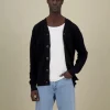 Cardigan Leinen Blend - Black
