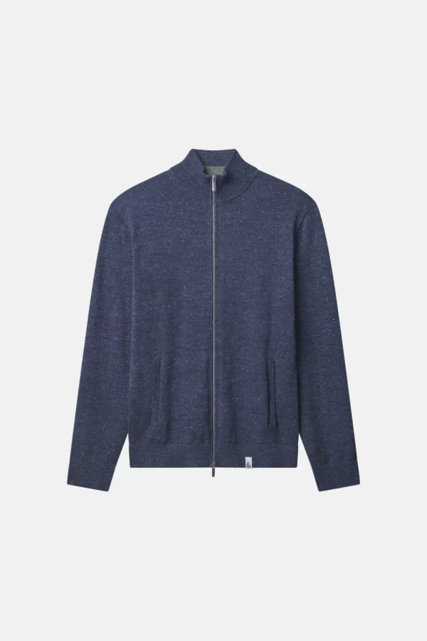 Cardigan Silk-Blend - Navy