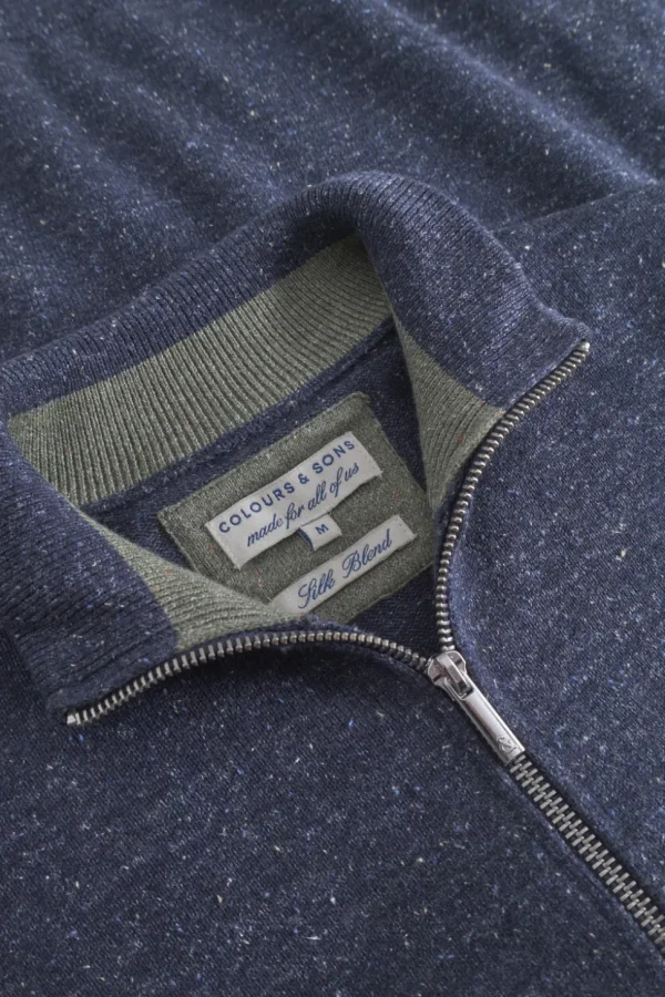 Cardigan Silk-Blend - Navy