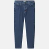 Denim Cropped Stretch - Dark Blue