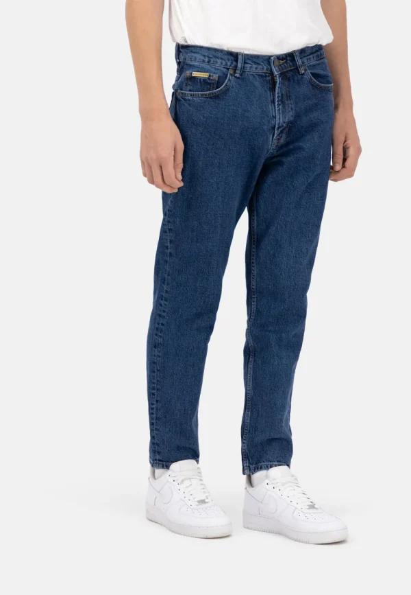 Denim Cropped Stretch - Dark Blue