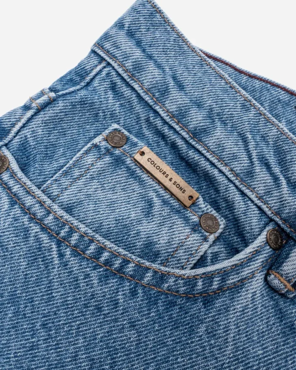 Denim Cropped Stretch - Washed Blue