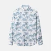 Hemd gemuster - Kimono Palms