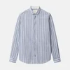 Hemd gestreift Leinenmischung - Denim Stripes