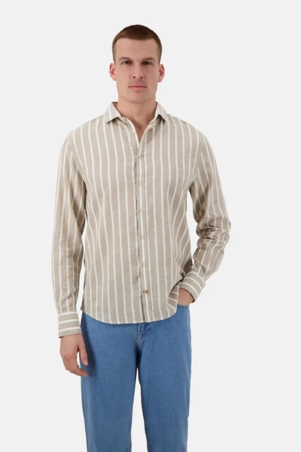 Hemd gestreift Leinenmischung - Tent Stripes