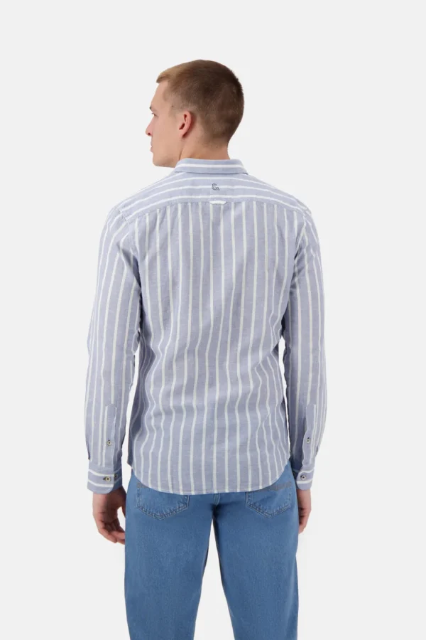 Hemd gestreift Leinenmischung - Denim Stripes