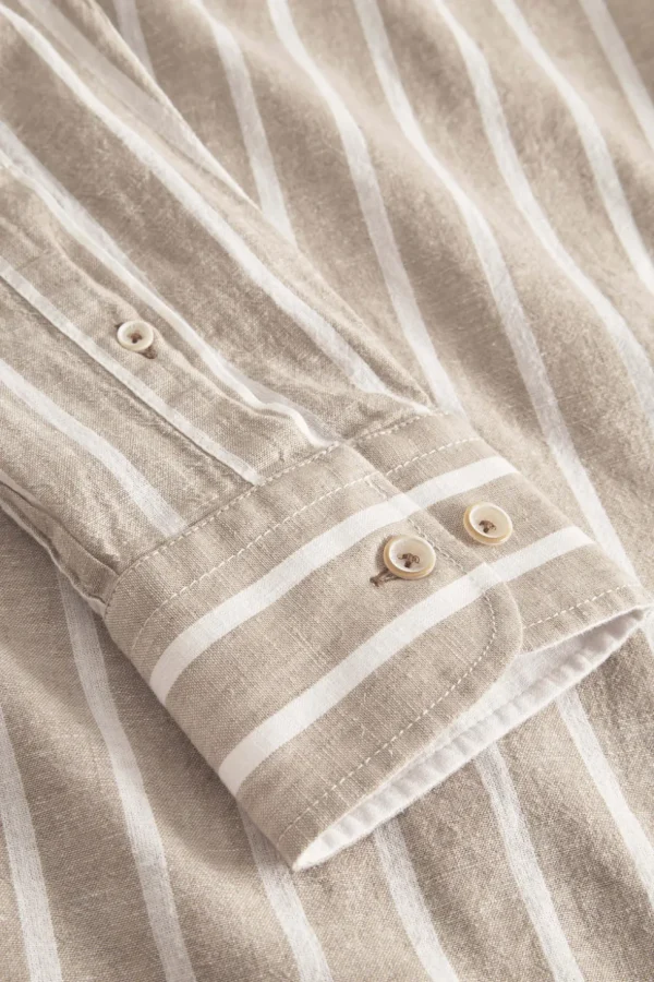 Hemd gestreift Leinenmischung - Tent Stripes