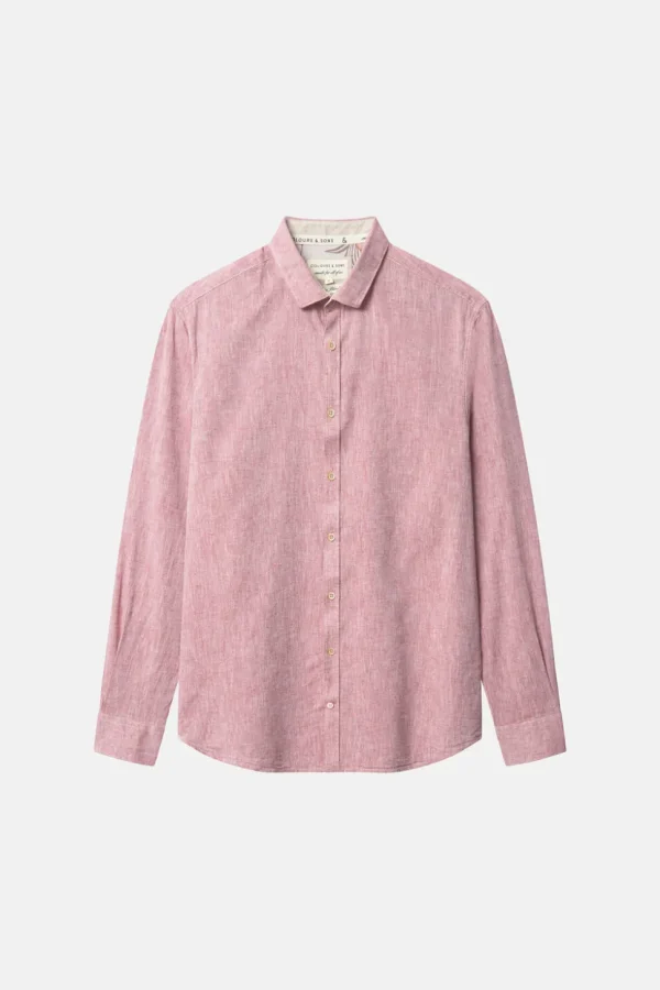 Hemd Leinen Blend - Mauve