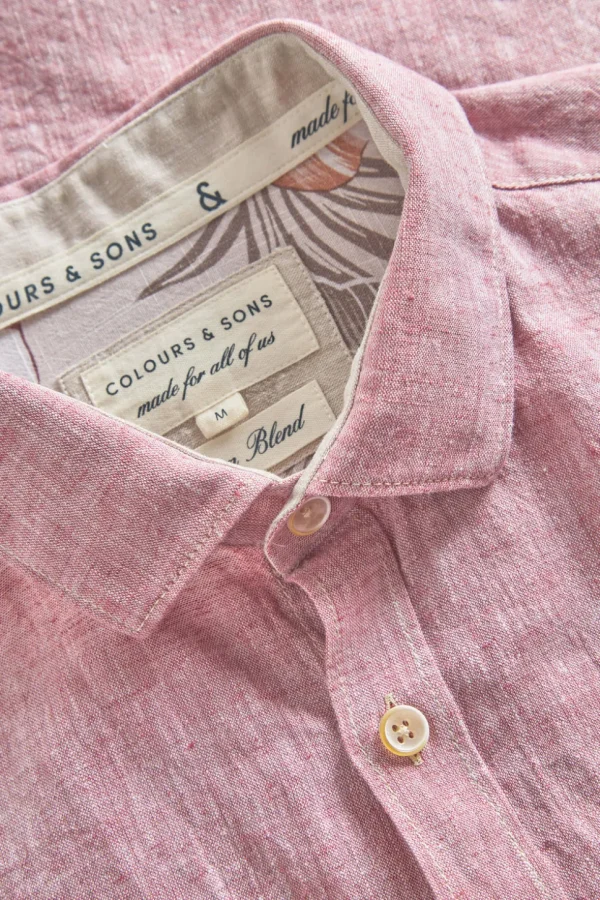 Hemd Leinen Blend - Mauve