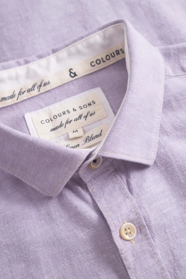 Hemd Leinen Blend - Orchid