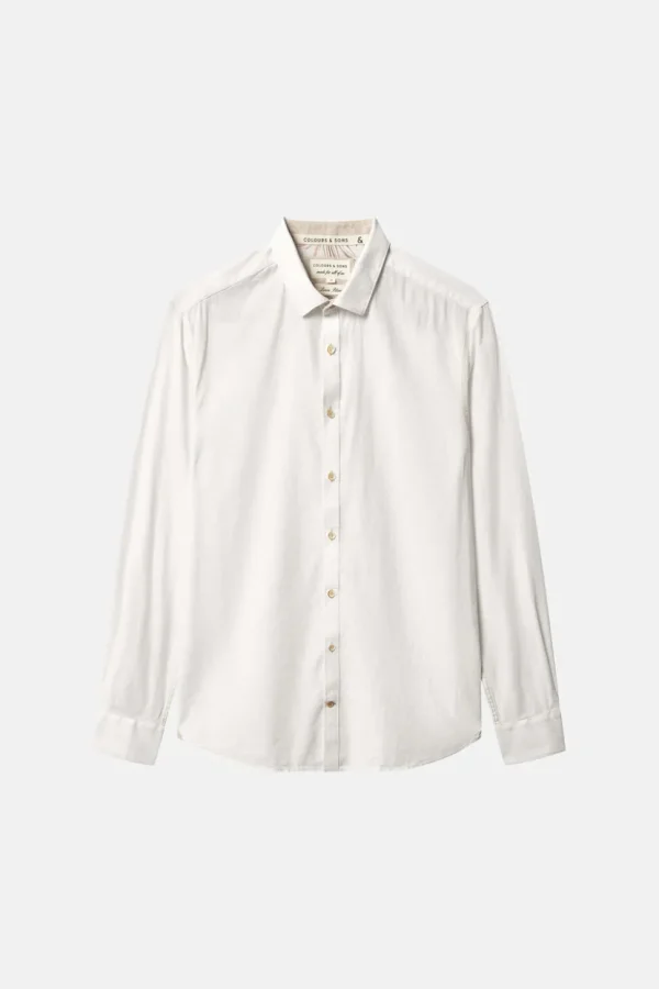 Hemd Leinen Blend - White