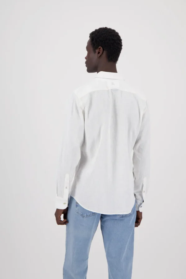Hemd Leinen Blend - White