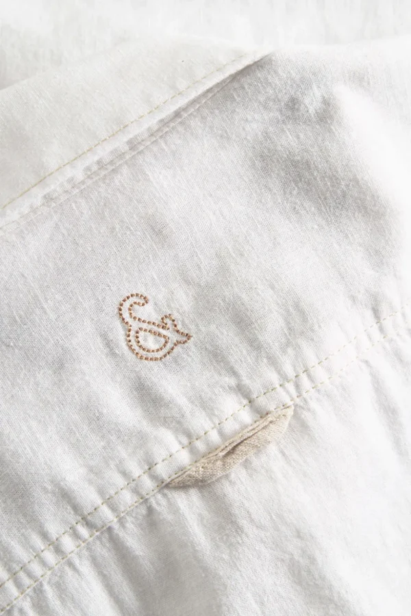 Hemd Leinen Blend - White