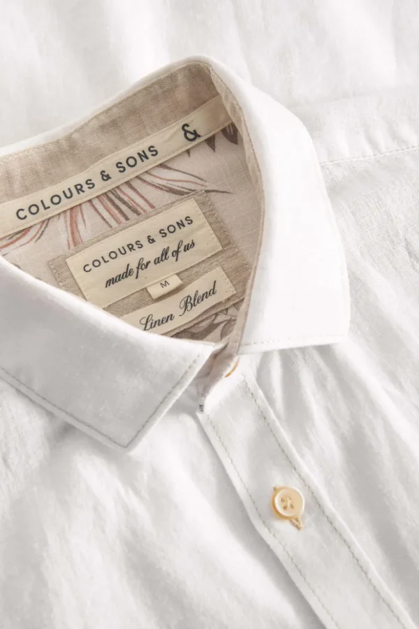 Hemd Leinen Blend - White