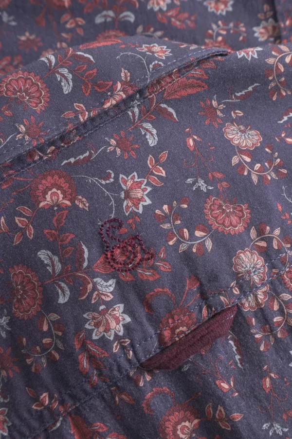 Hemd Navy Floral - Navy Floral
