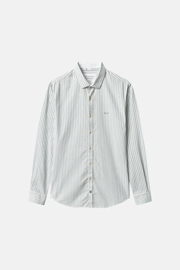 Hemd Oxford Stripes - Matcha Stripes
