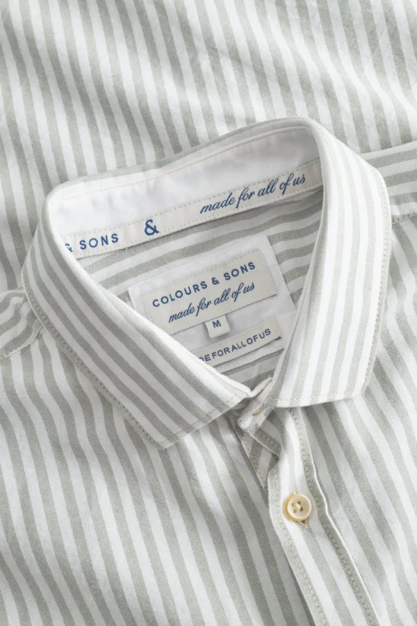 Hemd Oxford Stripes - Matcha Stripes