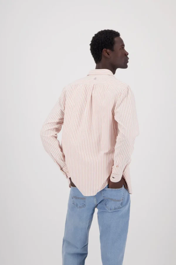 Hemd Oxford Stripes - Salmon Stripes