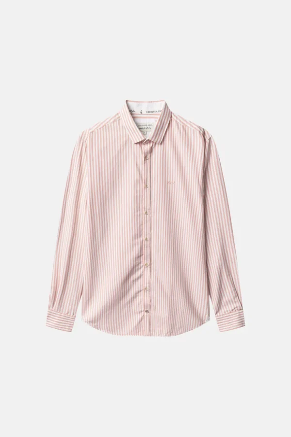 Hemd Oxford Stripes - Salmon Stripes