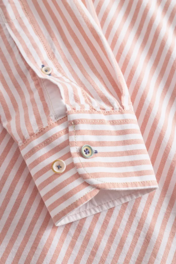 Hemd Oxford Stripes - Salmon Stripes