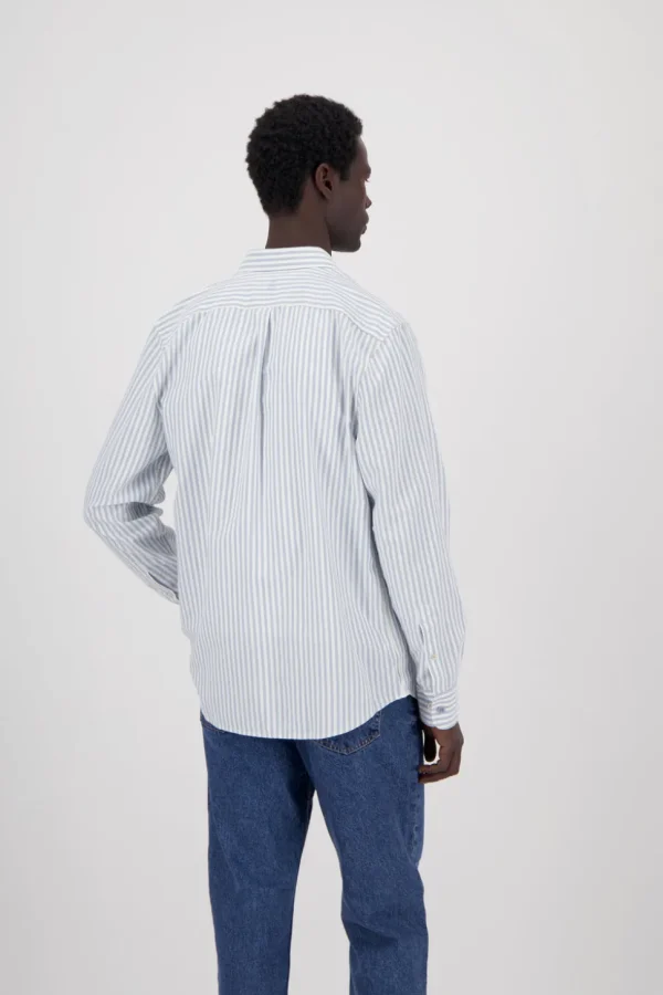 Hemd Oxford Stripes - Sky Stripes