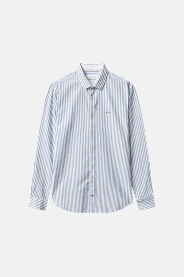 Hemd Oxford Stripes - Sky Stripes