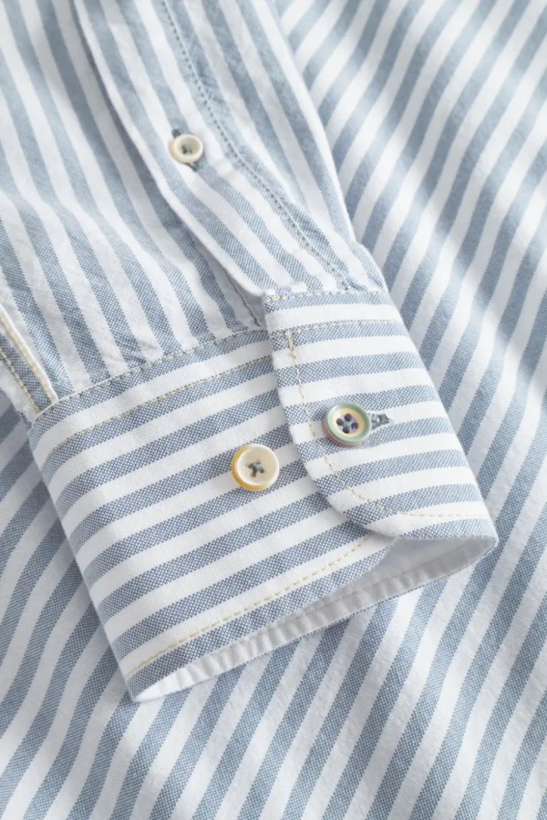 Hemd Oxford Stripes - Sky Stripes