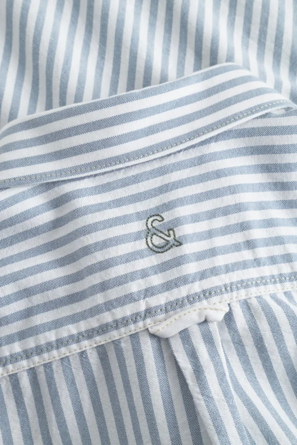 Hemd Oxford Stripes - Sky Stripes