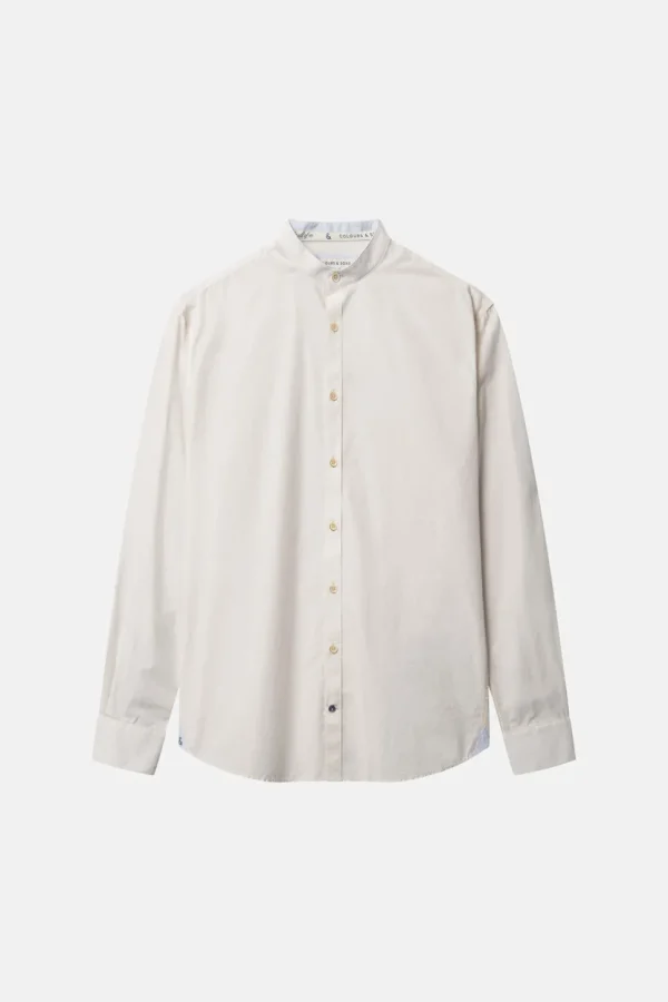 Hemd Stehkragen - Offwhite