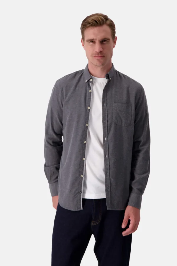 Hemd Twill Basic - Anthracite