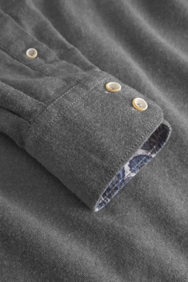 Hemd Twill Basic - Anthracite