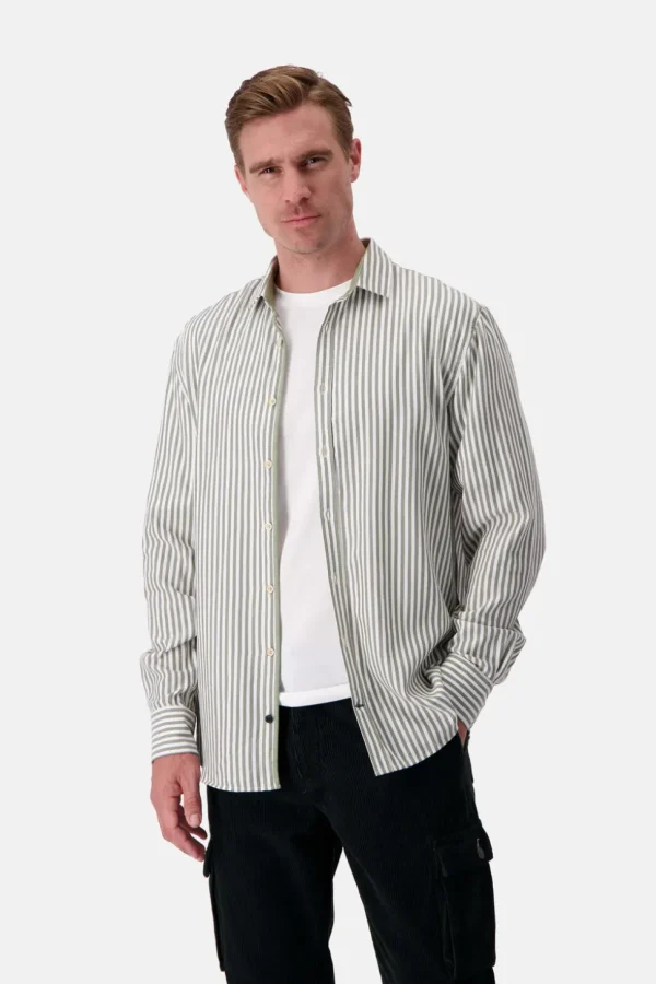 Hemd Twill Basic - Clover Stripes