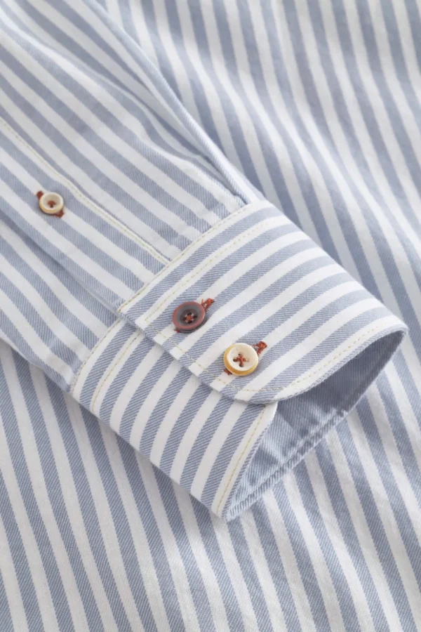 Hemd Twill Basic - Lake Stripes