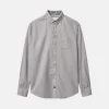 Hemd Twill Basic - Silver